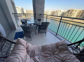 Studio for rent at marina marassi 1 first row Qanal with new furniture